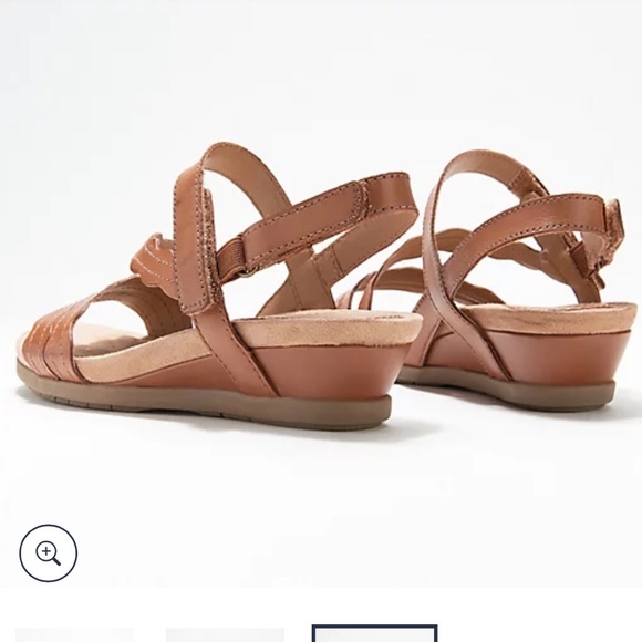 Earth Origins Poppy Wedge Sandal size‎ 8 wide Camel color - Picture 8 of 10